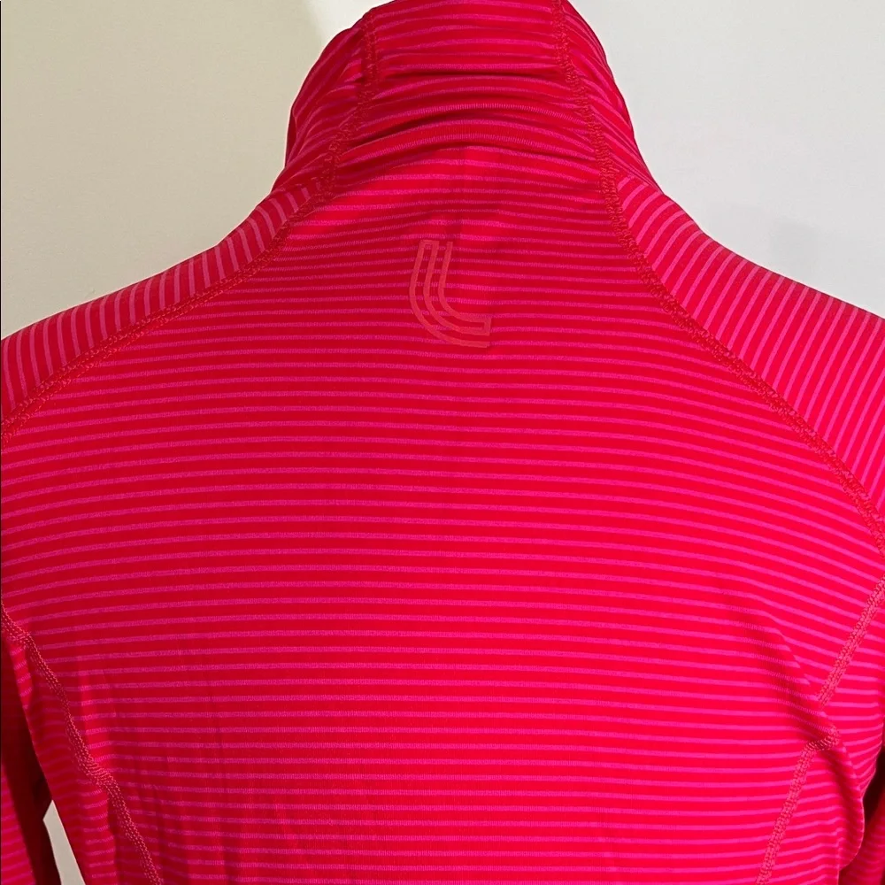 Lole Vibrant Pink Women's Athletic Zip Up Jacket Side pocket UPF 50 Size Large - Picture 2 of 11